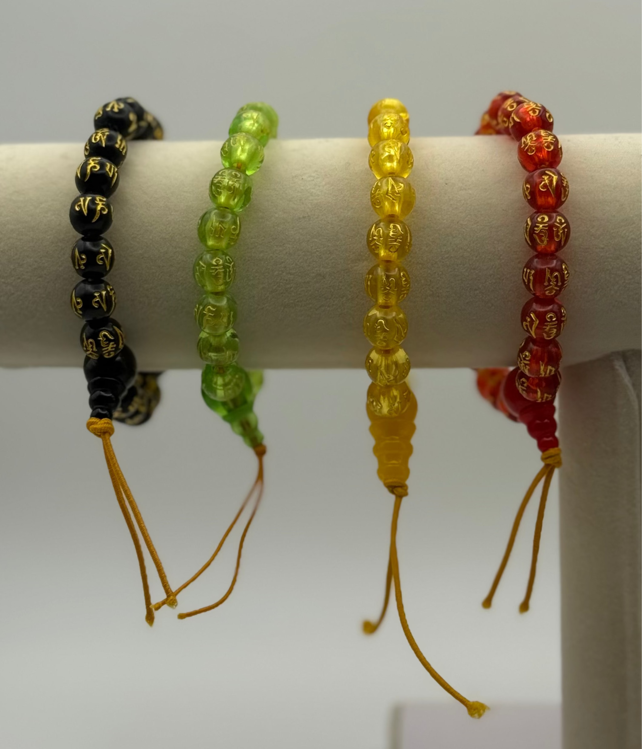 Six-character Proverbs Buddhist Bead Bracelet Lucky Bracelet for Men and Women