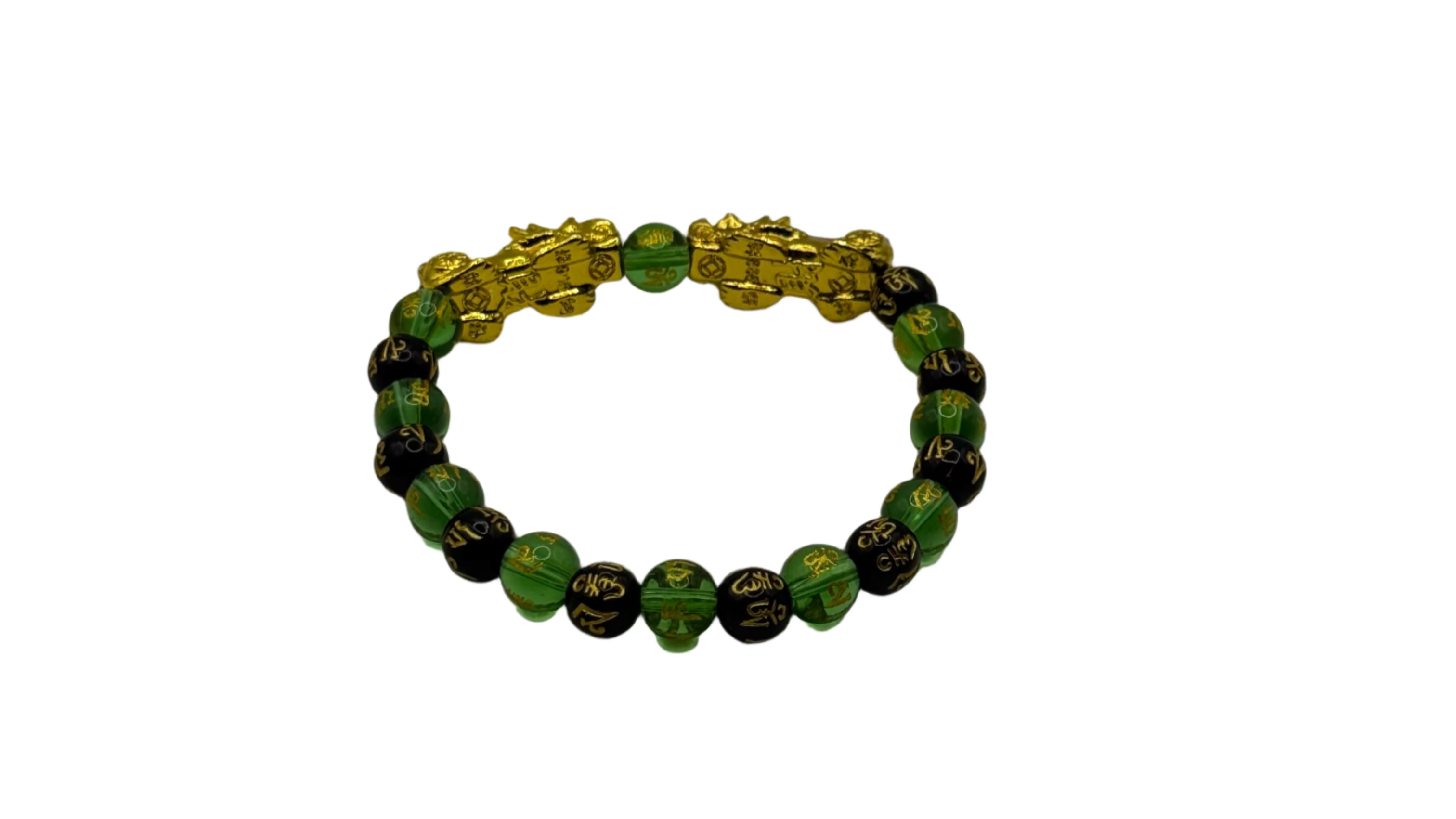 Six-character Proverbs Buddhist Bead Bracelet Pixiu Lucky Bracelet for Men and Women