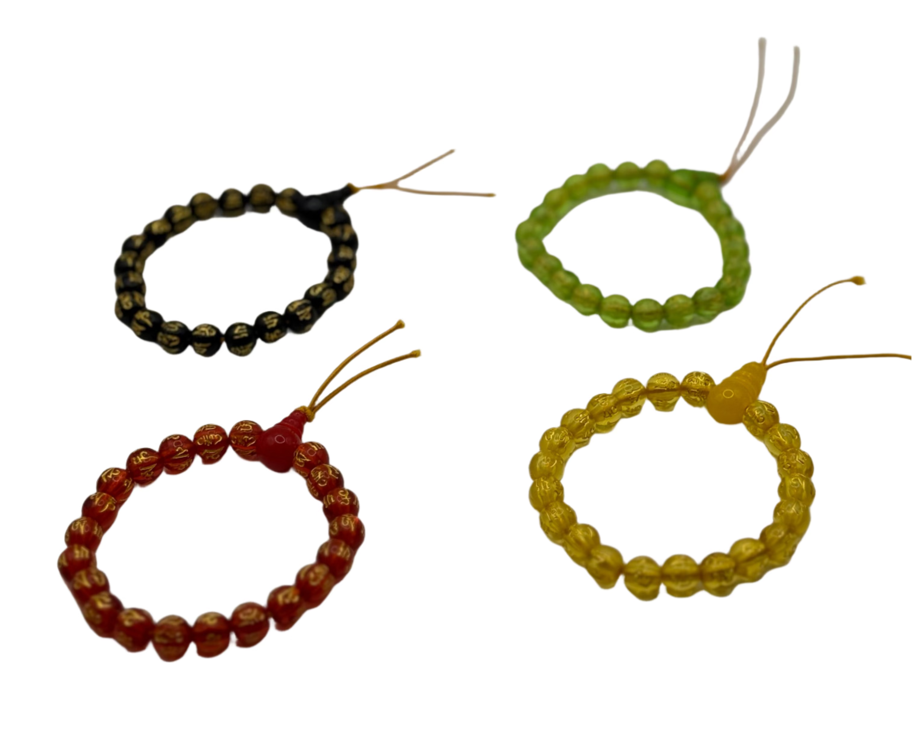 Six-character Proverbs Buddhist Bead Bracelet Lucky Bracelet for Men and Women