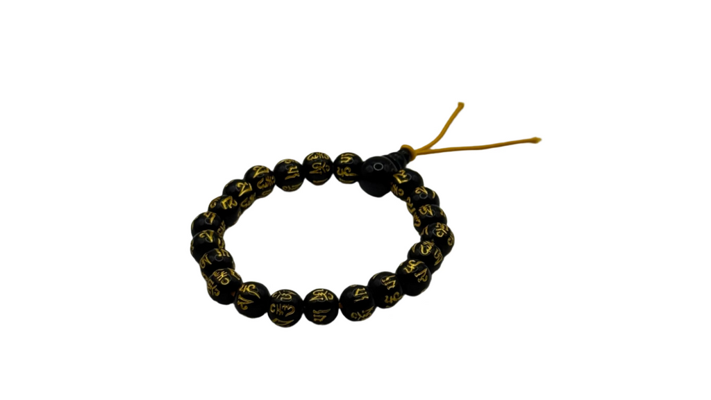 Six-character Proverbs Buddhist Bead Bracelet Lucky Bracelet for Men and Women