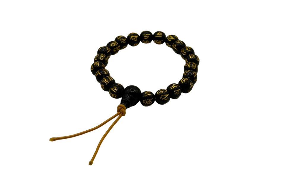 Six-character Proverbs Buddhist Bead Bracelet Lucky Bracelet for Men and Women