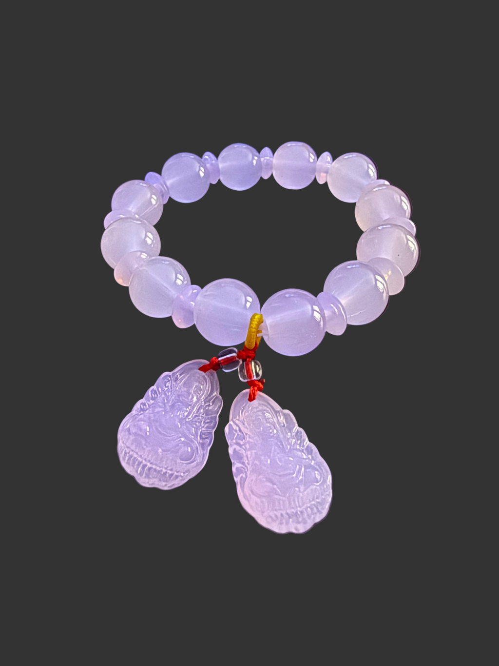 Pink Buddha Jade Bracelet for Protection/ Good Luck