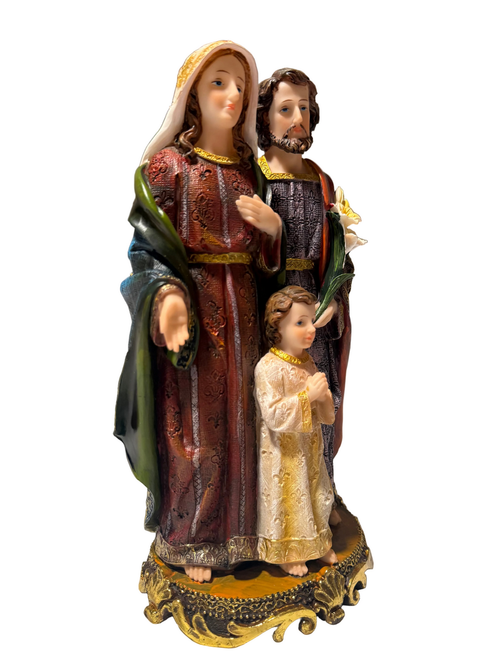 Holy Family (Sagrada Familia) 12” Resin Statue | Catholic Religious Decor