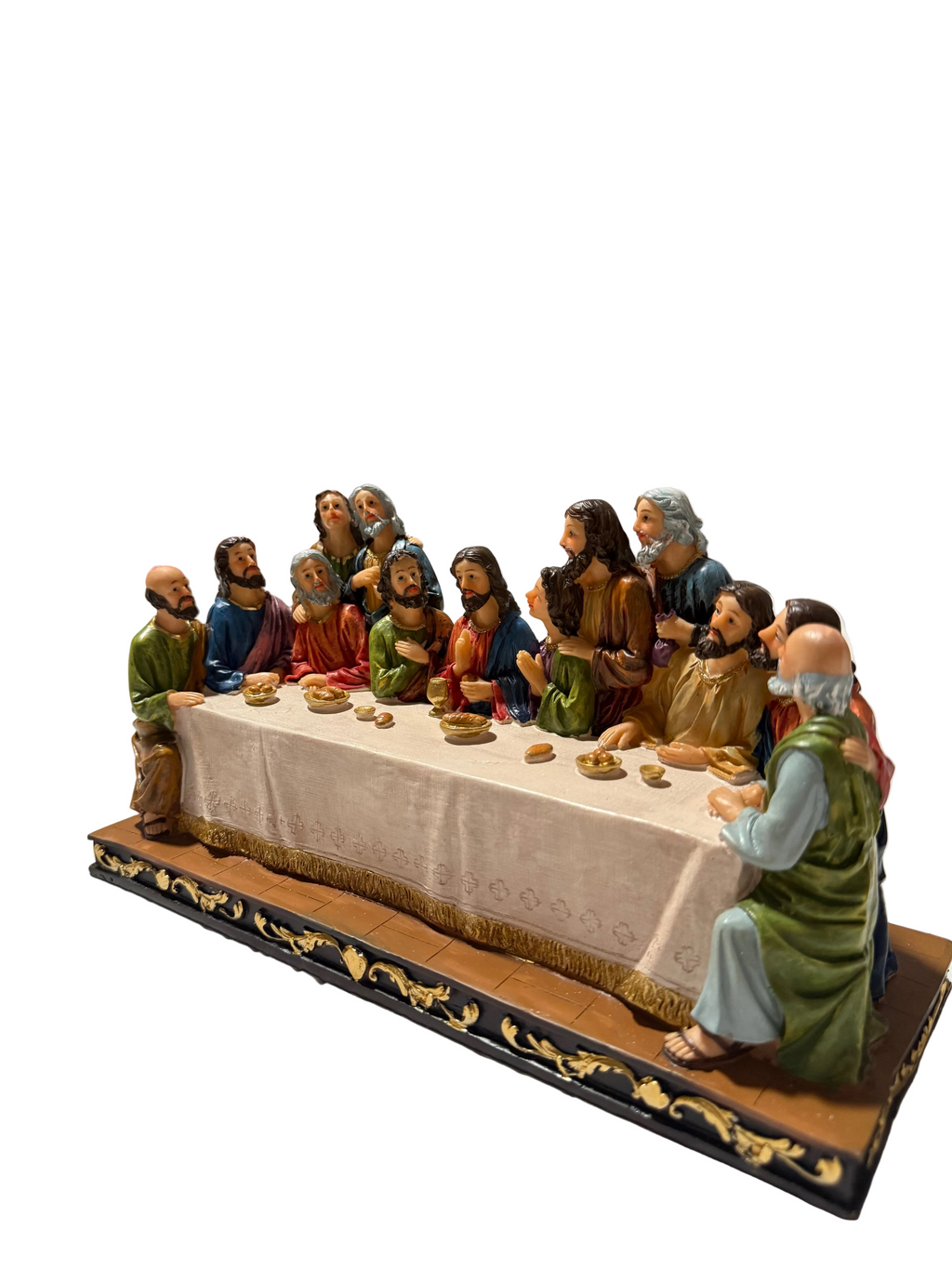 The Last Supper (La Última Cena) – 12” Hand-Painted Resin Religious Statue
