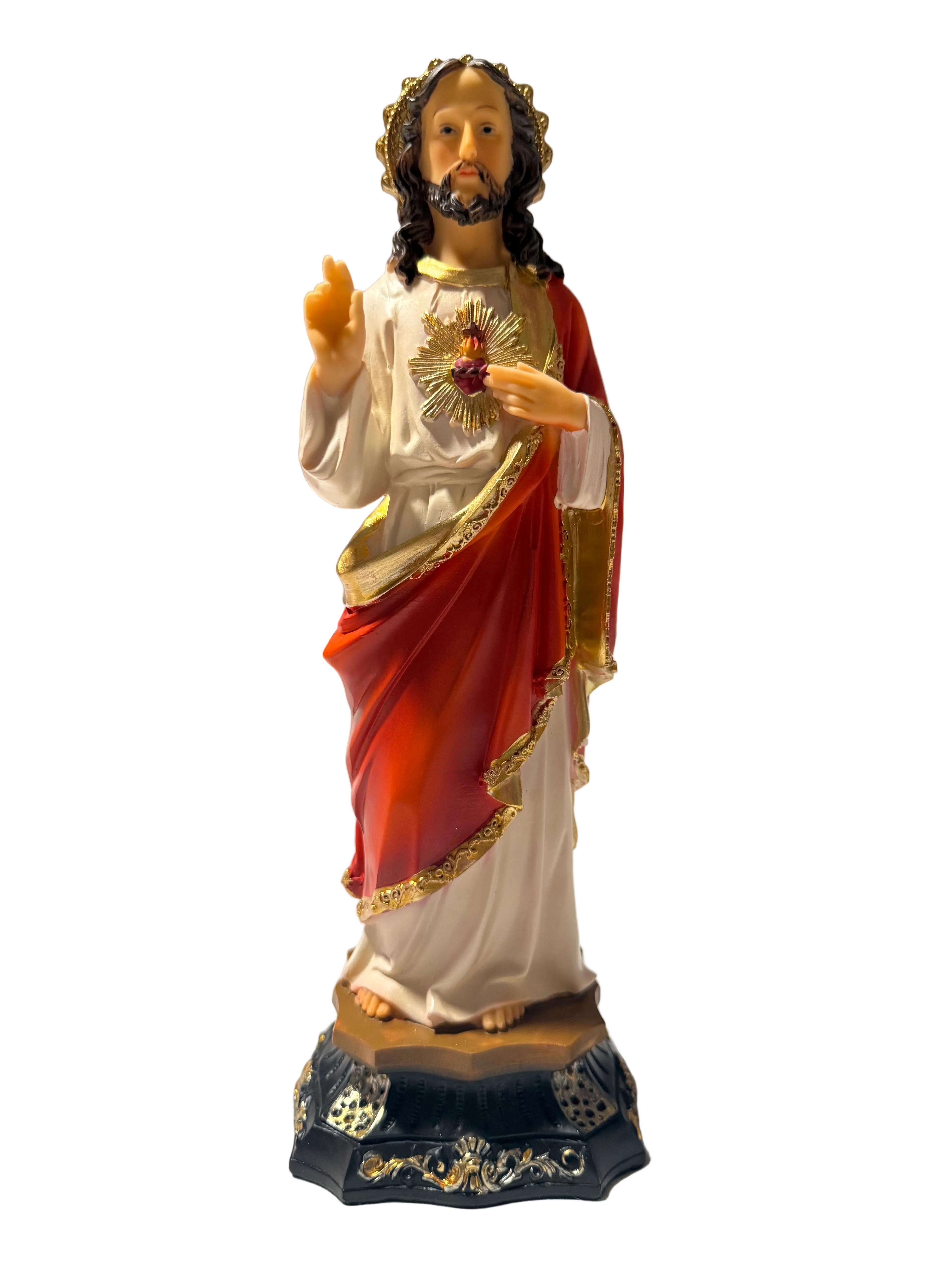 Sacred Heart of Jesus( Sagrado Corazón de Jesús)9” and 13" Resin Statue | Catholic Religious Decor