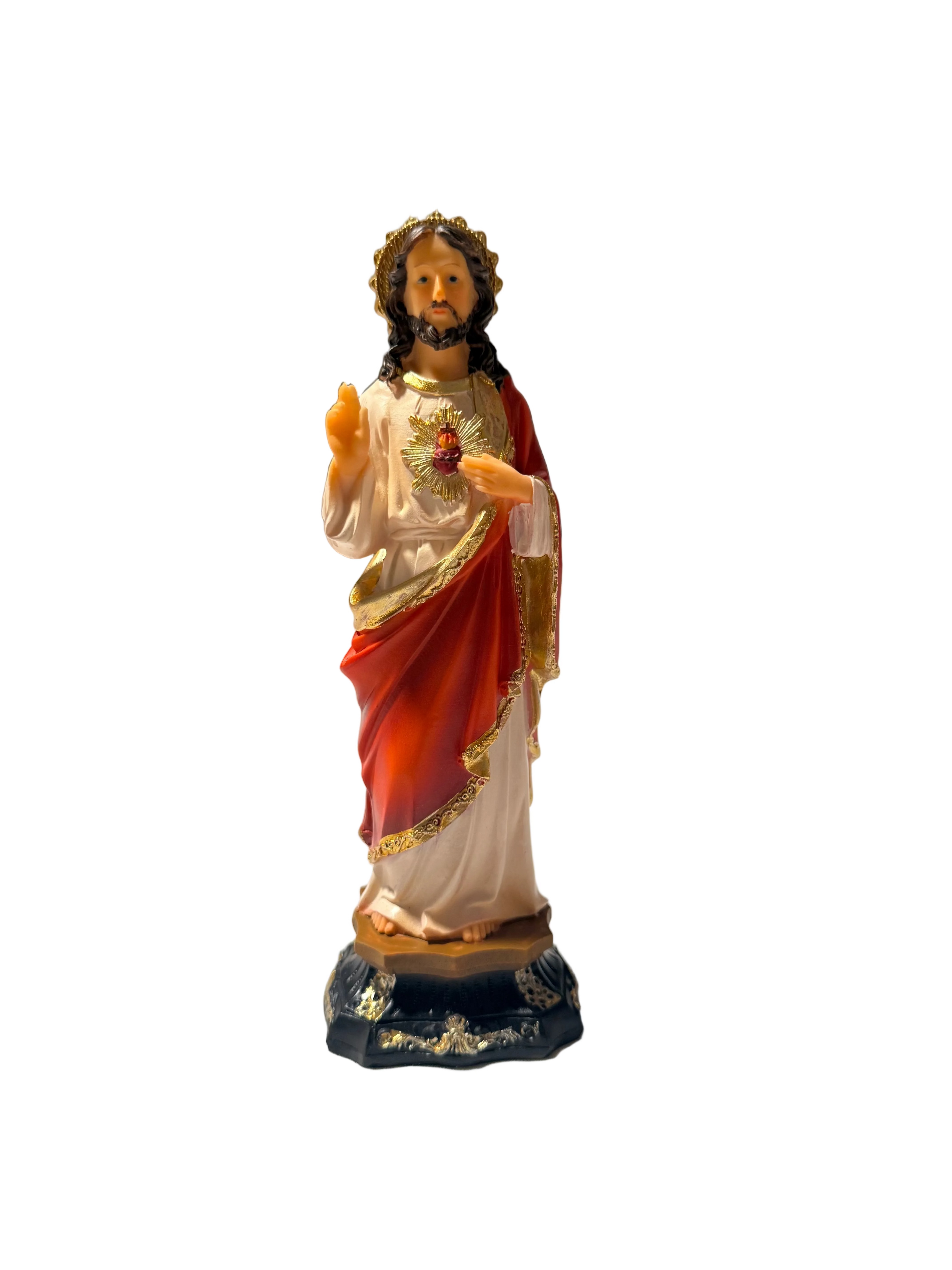 Sacred Heart of Jesus( Sagrado Corazón de Jesús)9” and 13" Resin Statue | Catholic Religious Decor