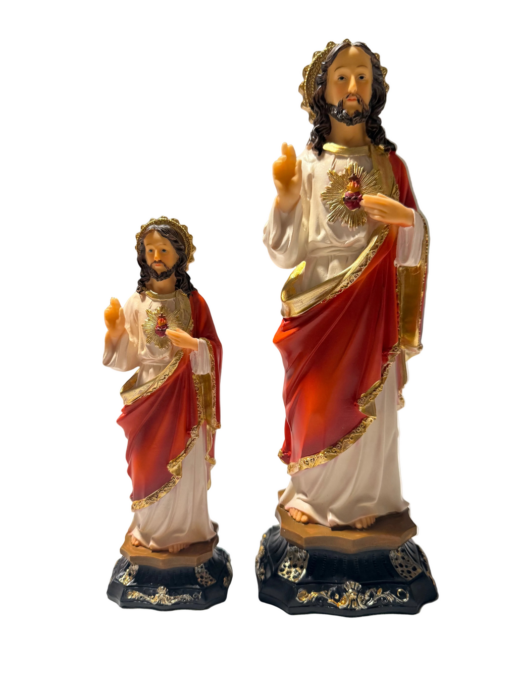 Sacred Heart of Jesus( Sagrado Corazón de Jesús)9” and 13" Resin Statue | Catholic Religious Decor