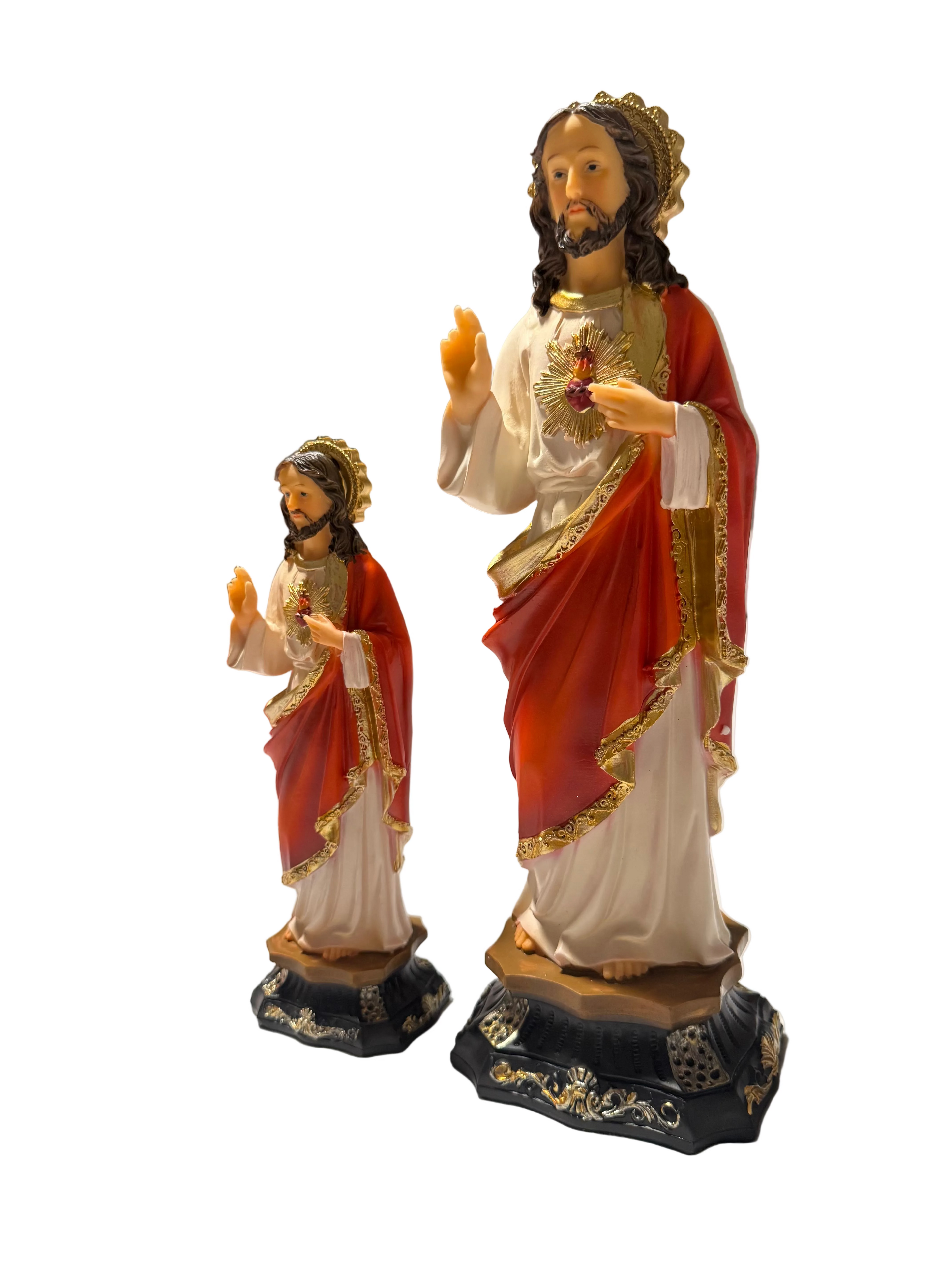 Sacred Heart of Jesus( Sagrado Corazón de Jesús)9” and 13" Resin Statue | Catholic Religious Decor